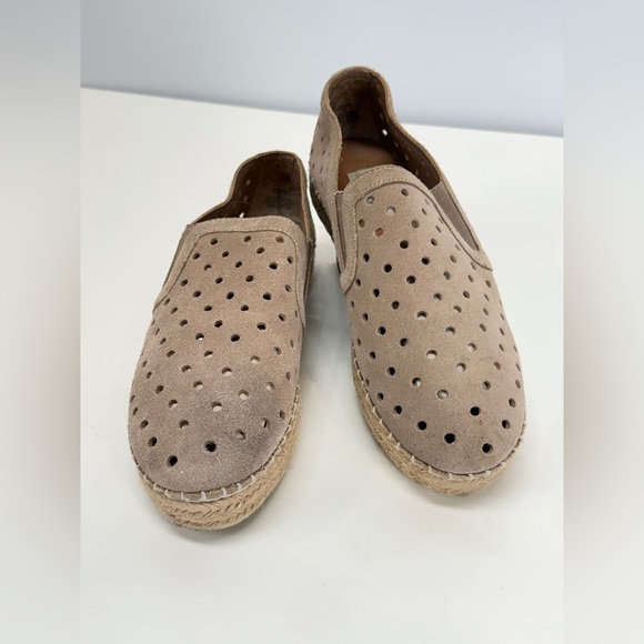 🛍️Taupe suede STEVE MADDEN Widmer Platform espadrilles size 7. - Picture 2 of 8